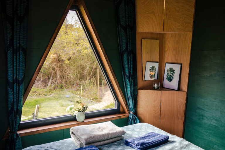 cabin with woodland view