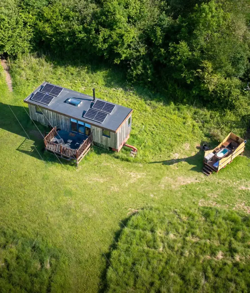 east sussex wood-fired hot tub cabin